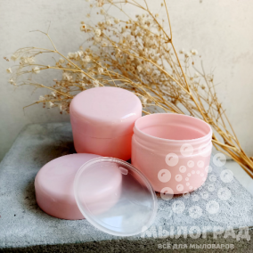 Баночка для крема 50мл, розовая 