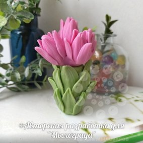 Тюльпаны и стебель © набор 